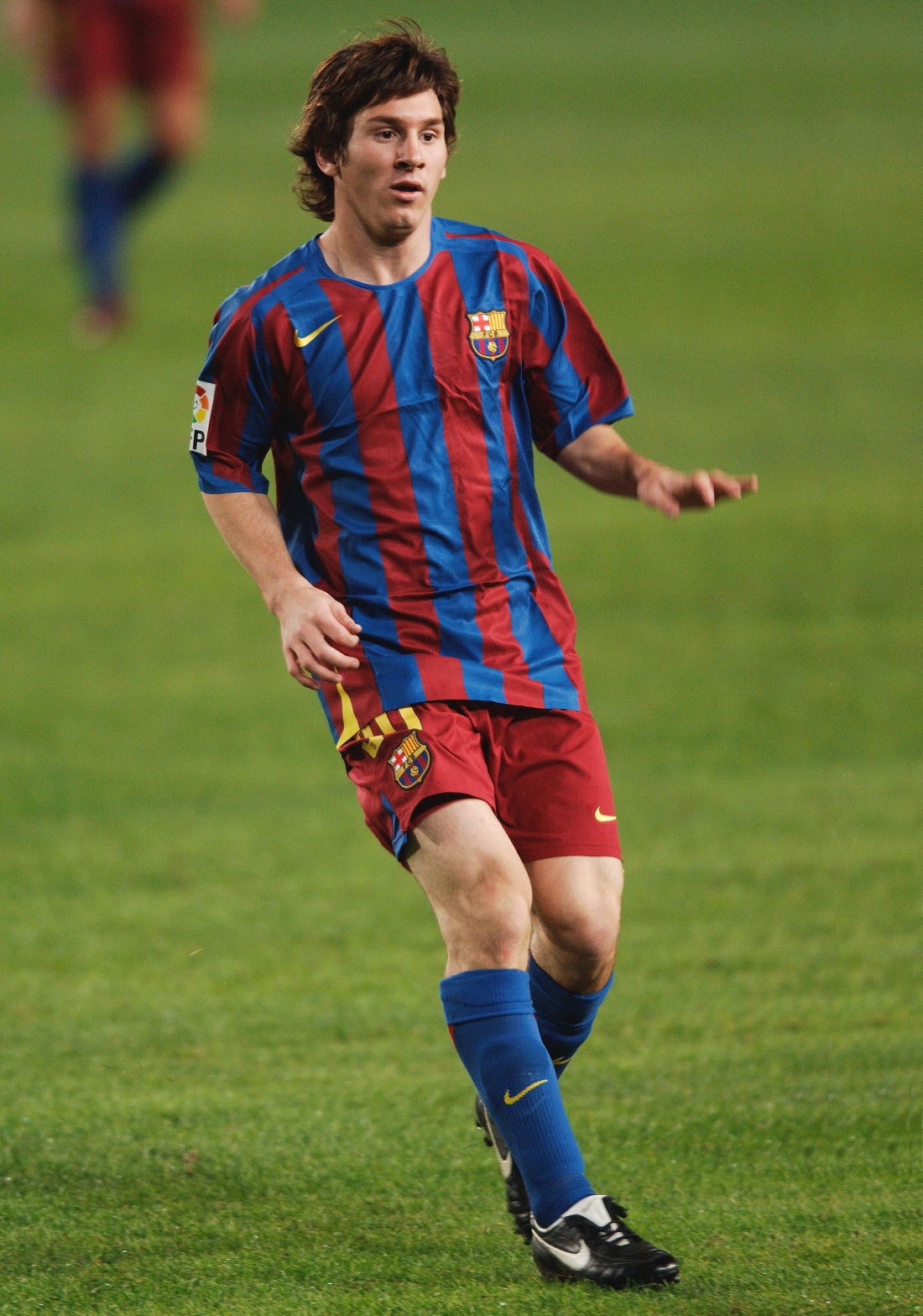 Messi first game for Barcelona