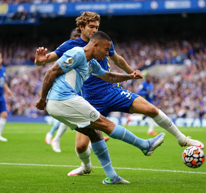 Manchester City's Jesus goal against Chelsea