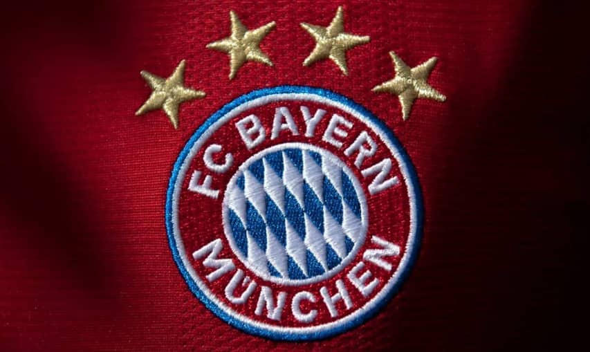 bayern munich logo on kit