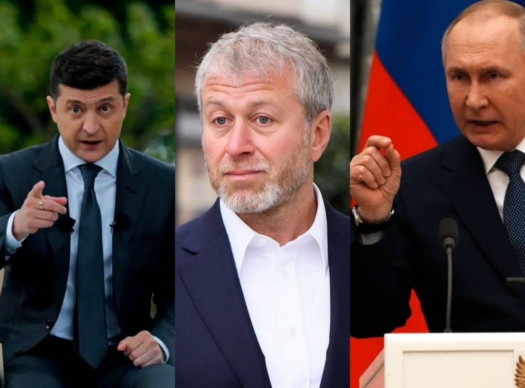 Zelensky, Roman Abramovich and Putin