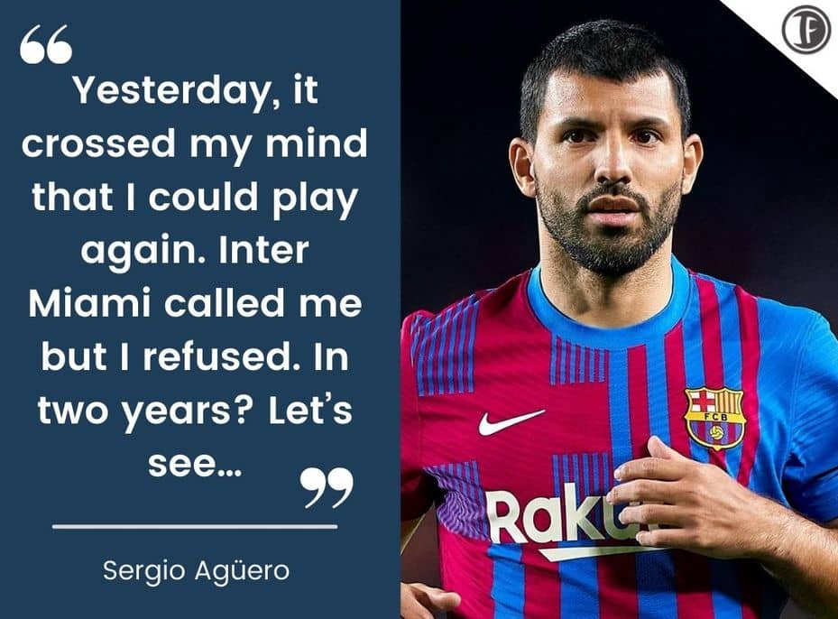 Sergio Aguero retirement 