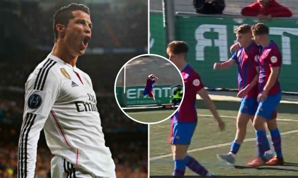 Barcelona cut Cristiano Ronaldo's 'Siu' celebration from footage of youngster's goal