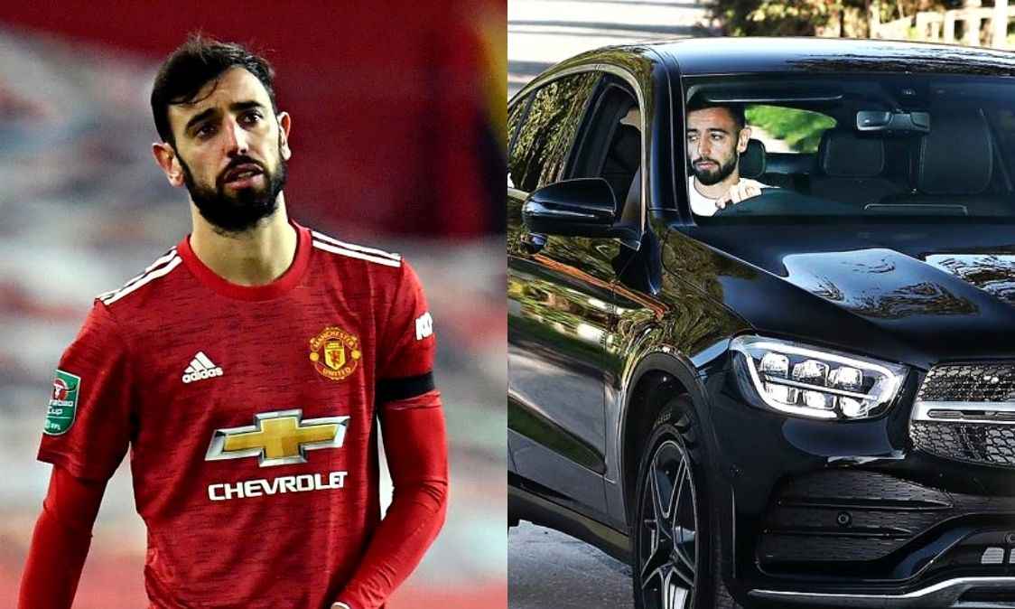 Man Utd Midfielder Bruno Fernandes Involved In A Car Crash Football