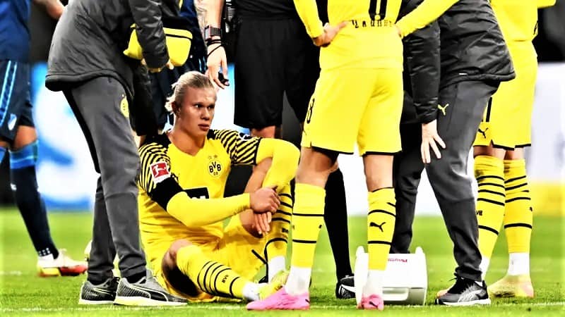 Haaland Injury at Dortmund