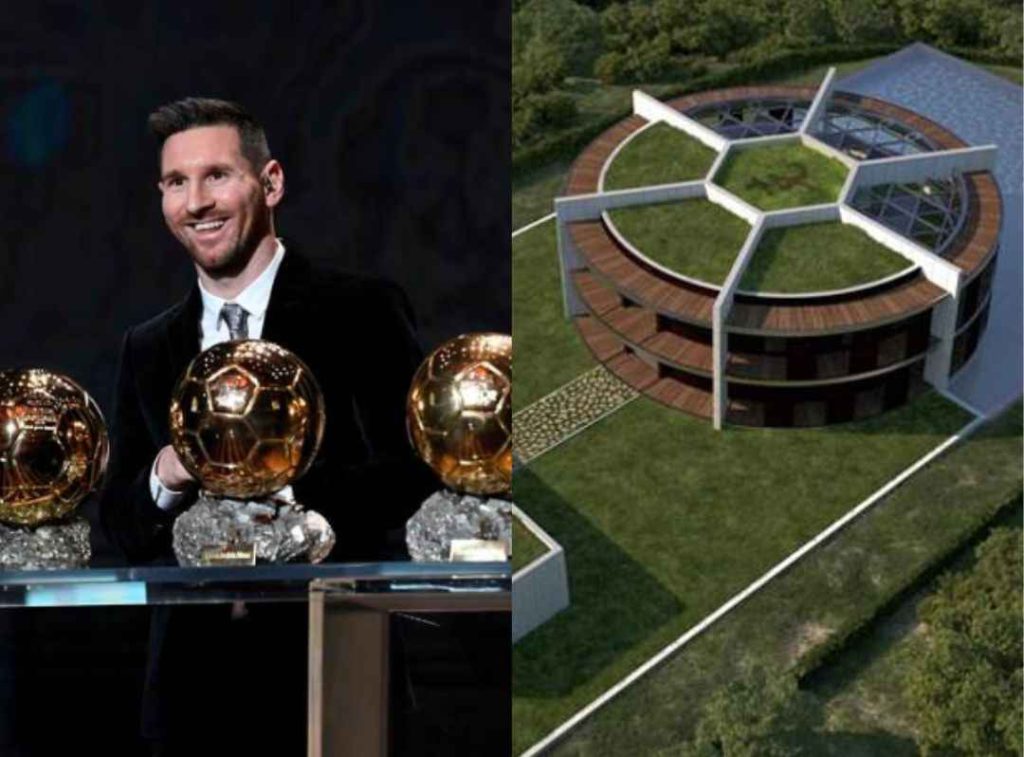 Leo Messi House and ballon d'ors