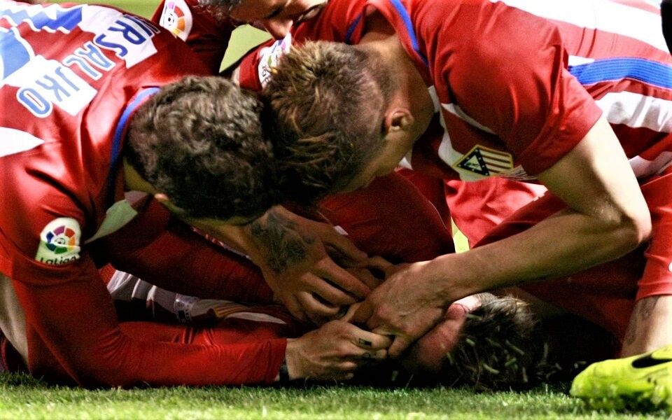 Fernando Torres collapsed on the pitch