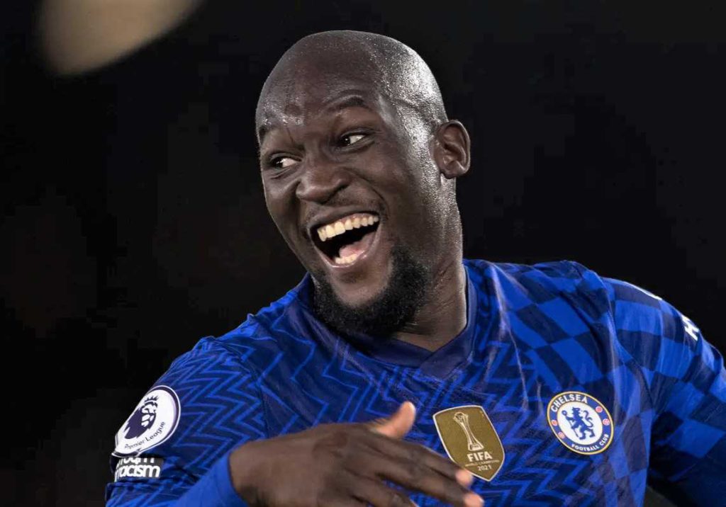 Lukaku chelsea laughing