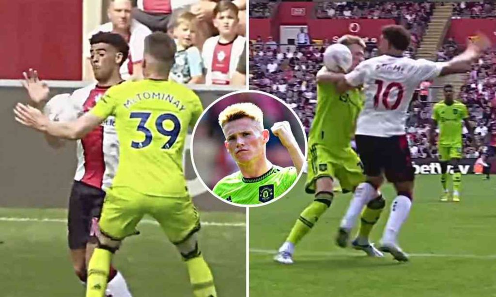 McTominay hand ball vs Southampton