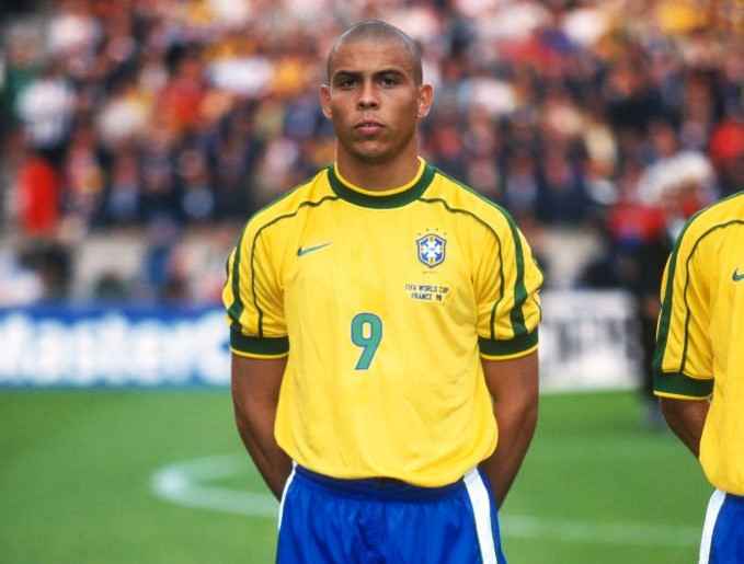 1998 World Cup Golden Ball winner Ronaldo (Brazil)