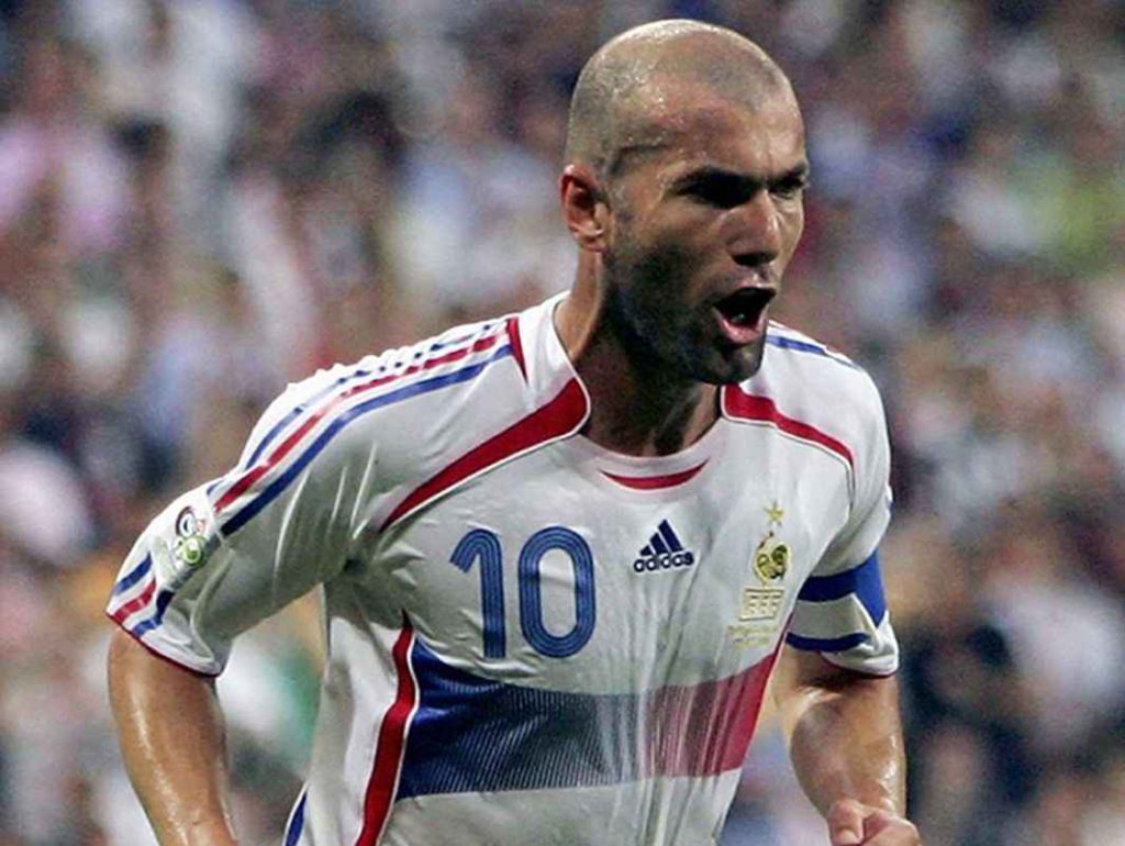 Zinedine Zidane in action at World Cup 2006