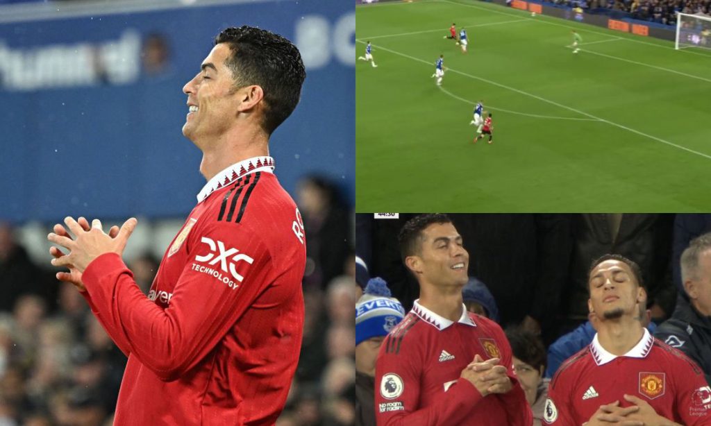 Cristiano Ronaldo and Antony Relieved Celebration