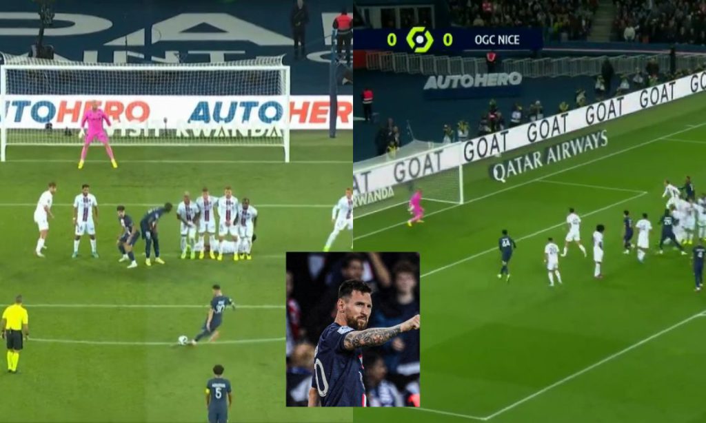 Lionel Messi Freekick Goal against Nice