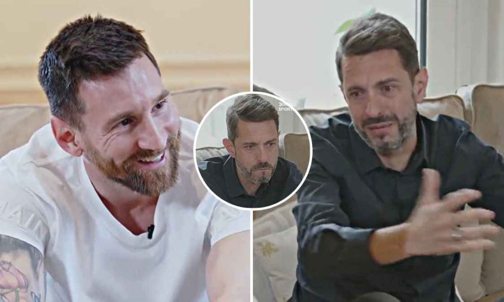 Journalist breaks down in tear after interviewing Messi