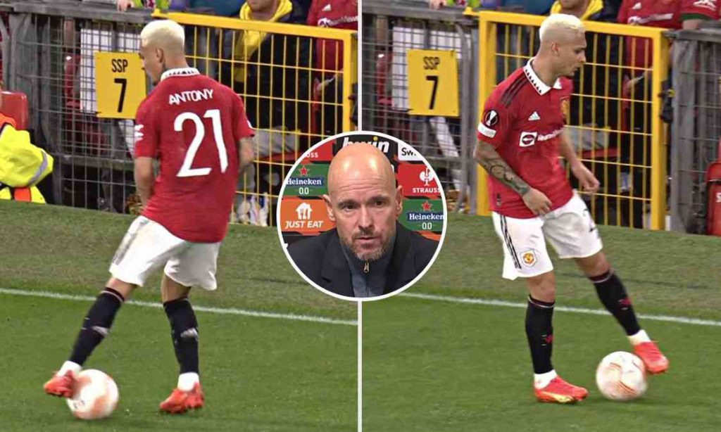 Ten Hag reacts on Antony 360 spin