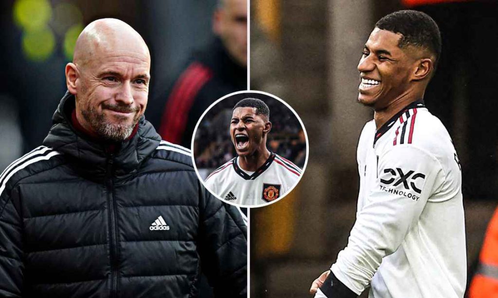 Erik ten Hag dropped Rashford, who came on from bench to score winning goal for Manchester United