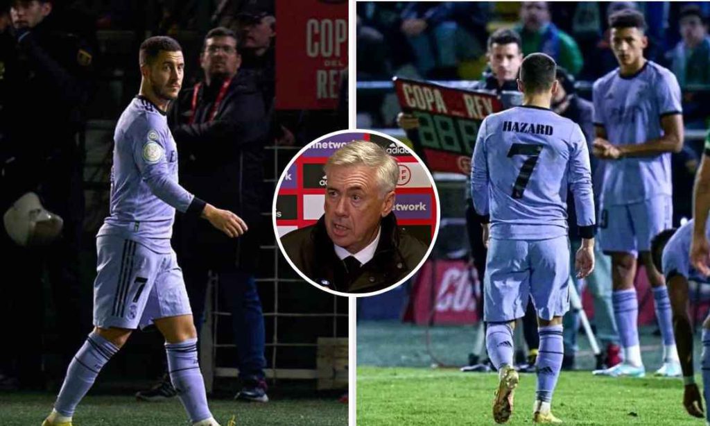 Fans and Ancelotti worried about Eden Hazard recent performance