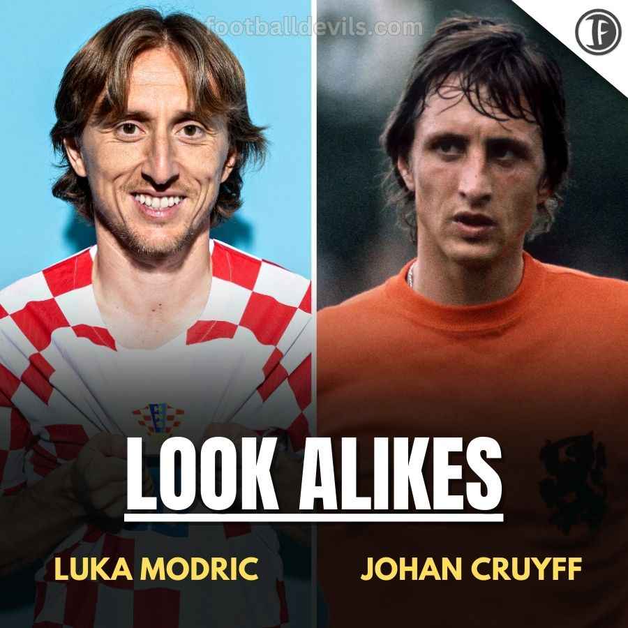 Luka Modric and Johan Cruyff