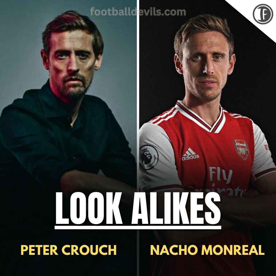 Peter Crouch and Nacho Monreal